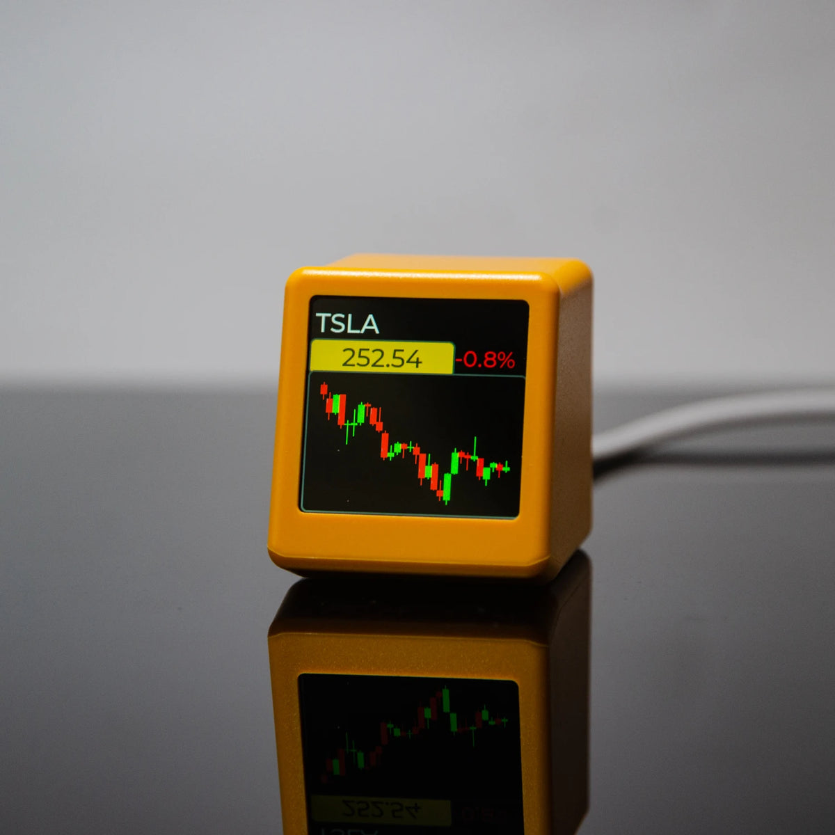 GeekMagic PRO Crypto Ticker Display – Bitcoin, Stocks & Weather Smart Desk Monitor