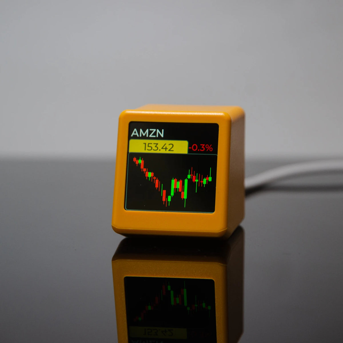 GeekMagic PRO Crypto Ticker Display – Bitcoin, Stocks & Weather Smart Desk Monitor