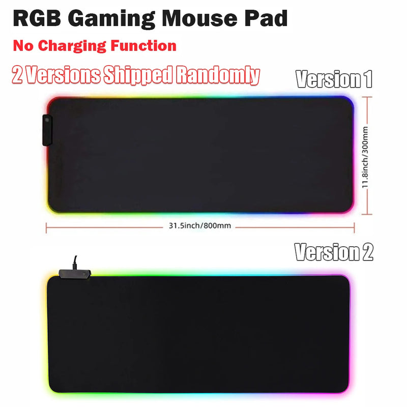 RGB Wireless Charging Gaming Mouse Pad – LED Mouse Mat with Phone Charger