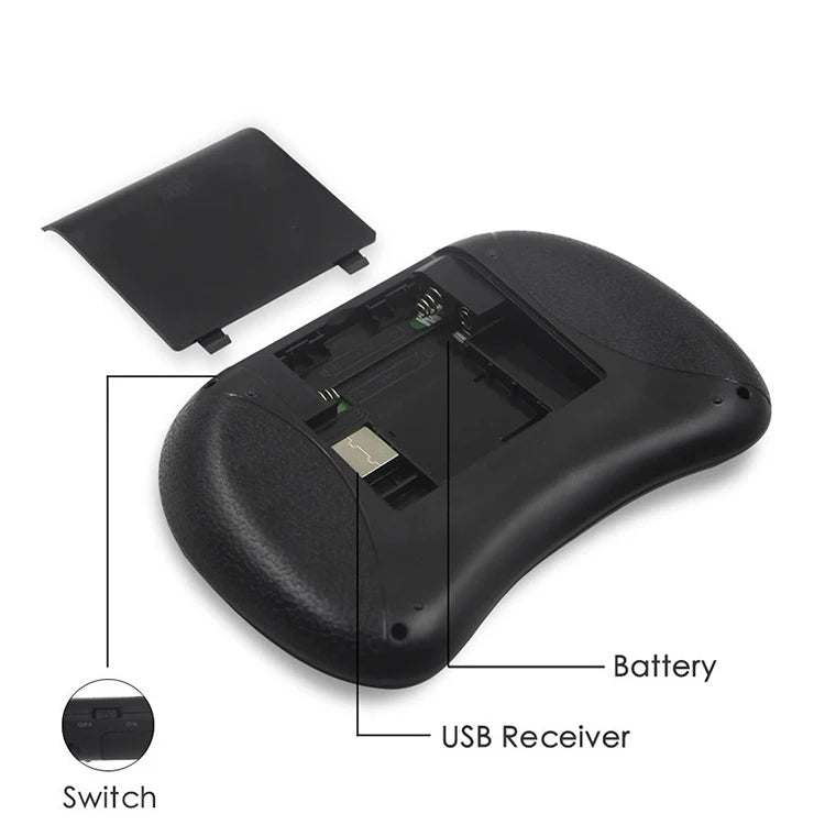i8 Mini Wireless Keyboard with Touchpad – 2.4G Air Mouse Remote for PC & Android TV