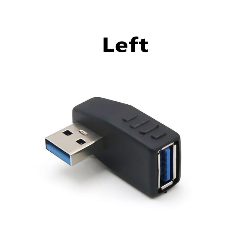 90° Angled USB 3.0 Adapter – Up/Down & Left/Right USB Extension Connector
