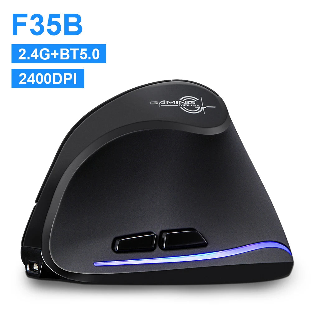 Lefon 2.4G Ergonomic Mouse Vertical Wireless Mouse Rechargeable Gaming Mice for PC Laptop MacOS Office F35C/F35B/F35 버티컬 마