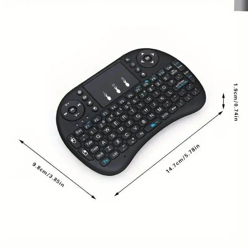 i8 Mini Wireless Keyboard with Touchpad – 2.4G Air Mouse Remote for PC & Android TV
