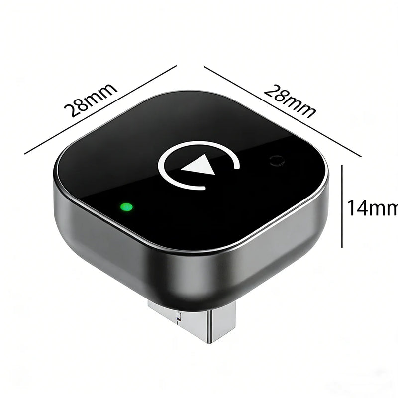 Wireless CarPlay Adapter for Apple iPhone ＆Android Auto 2 in 1, Mini USB CarPlay Dongle Wirn with Fast Stable Connection