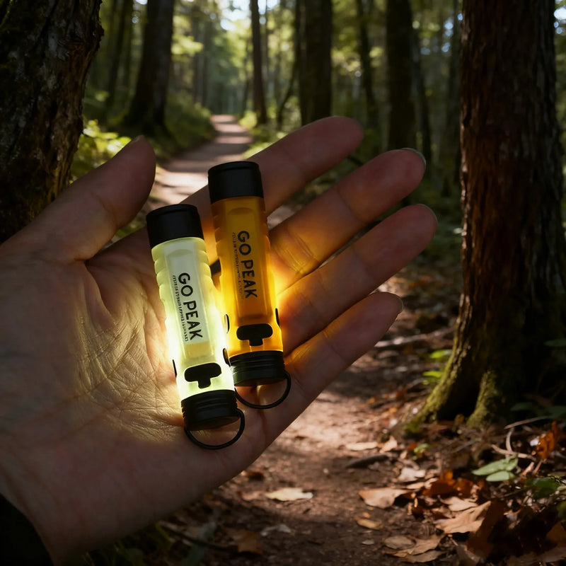 GOPEAK Mini LED Keychain Flashlight – USB Rechargeable Pocket Torch for Camping & Hiking