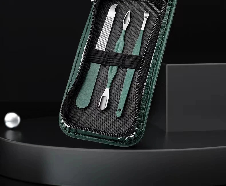 6-Piece Professional Manicure Set – Portable Nail Clipper & Grooming Kit