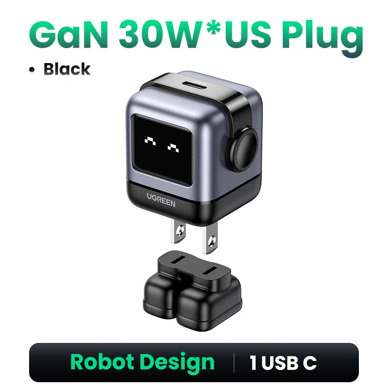 UGREEN Charger Robot Design 30W 65W PD3.0 Fast Charger PPS