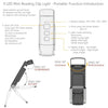 Rechargeable LED Clip-On Book Light – Portable Reading Light with Timer