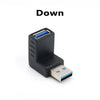 90° Angled USB 3.0 Adapter – Up/Down & Left/Right USB Extension Connector
