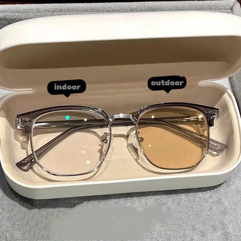 Photochromic Prescription Glasses – Vintage Transparent Computer Eyeglasses