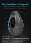 Lefon 2.4G Ergonomic Mouse Vertical Wireless Mouse Rechargeable Gaming Mice for PC Laptop MacOS Office F35C/F35B/F35 버티컬 마