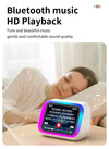 AI Smart Bluetooth 5.4 Speaker HD Touch Screen Display Electronic Album Alarm Clock Hi-fi Stereo Sound Voice Speaking Assistant