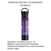 GOPEAK Mini LED Keychain Flashlight – USB Rechargeable Pocket Torch for Camping & Hiking