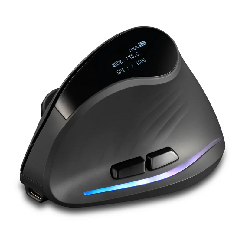 Lefon 2.4G Ergonomic Mouse Vertical Wireless Mouse Rechargeable Gaming Mice for PC Laptop MacOS Office F35C/F35B/F35 버티컬 마