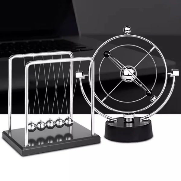 Rotation Perpetual Motion Newton Pendulum Balance Ball 24.5cm 9.65in 11cm 4.33in Physics Tumbler Home Desk Decorations Toy Gift