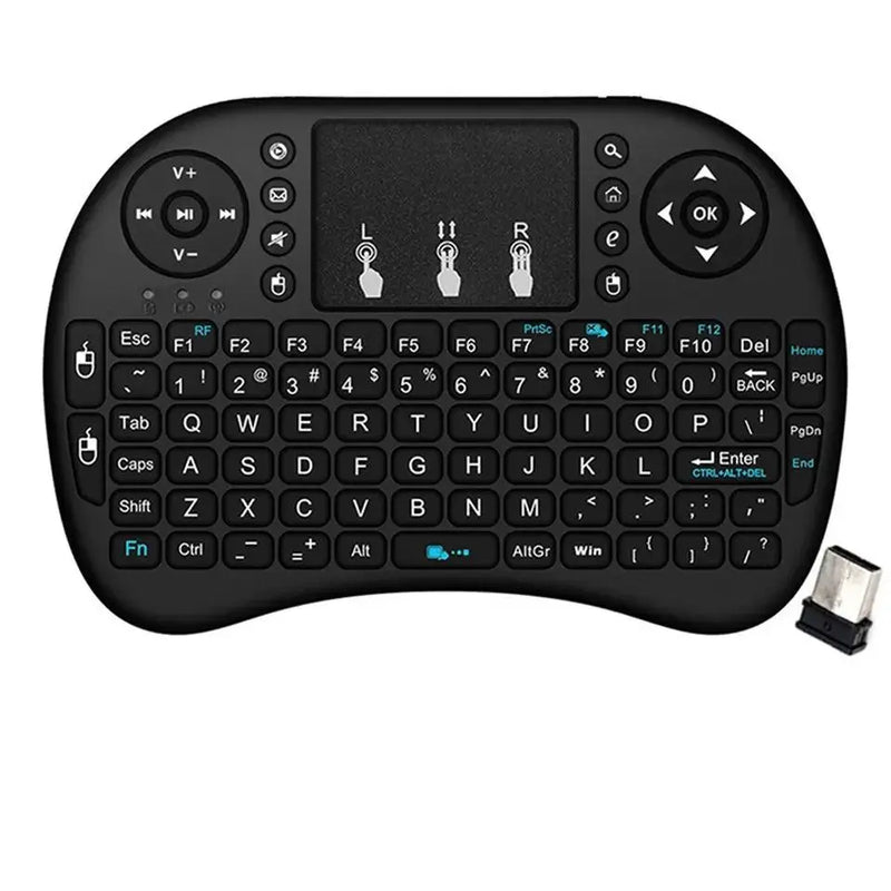 i8 Mini Wireless Keyboard with Touchpad – 2.4G Air Mouse Remote for PC & Android TV
