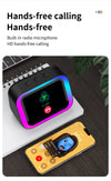 AI Smart Bluetooth 5.4 Speaker HD Touch Screen Display Electronic Album Alarm Clock Hi-fi Stereo Sound Voice Speaking Assistant