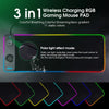 RGB Wireless Charging Gaming Mouse Pad – LED Mouse Mat with Phone Charger