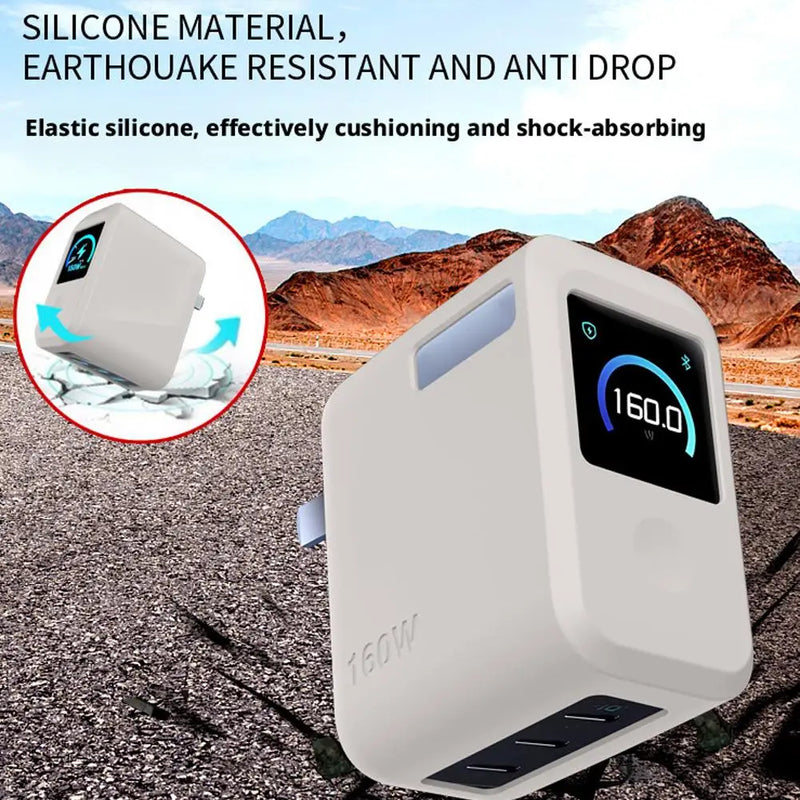 Silicone Protective Case for Anker Prime 160W GaN Charger – Shockproof Cover