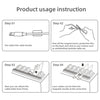 Car mounted magnetic cable management, silicone cable clamp, desktop multi-purpose wire holder, 5 clips for lighting USB C micro