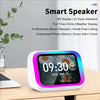 AI Smart Bluetooth 5.4 Speaker HD Touch Screen Display Electronic Album Alarm Clock Hi-fi Stereo Sound Voice Speaking Assistant