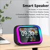 AI Smart Bluetooth 5.4 Speaker HD Touch Screen Display Electronic Album Alarm Clock Hi-fi Stereo Sound Voice Speaking Assistant