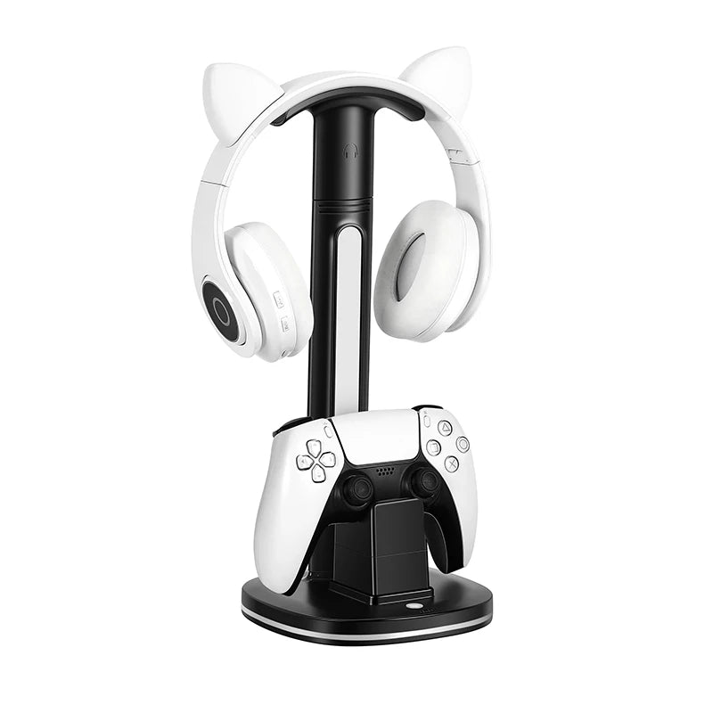 PS5 Controller & Headset Charging Stand – LED Display Dock for PlayStation 5