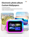 AI Smart Bluetooth 5.4 Speaker HD Touch Screen Display Electronic Album Alarm Clock Hi-fi Stereo Sound Voice Speaking Assistant