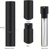 10ml Travel Perfume Sprayer, Refillable Cologne Container, Empty Dispenser Spray Bottle for Mini Sprayer Size (Black)