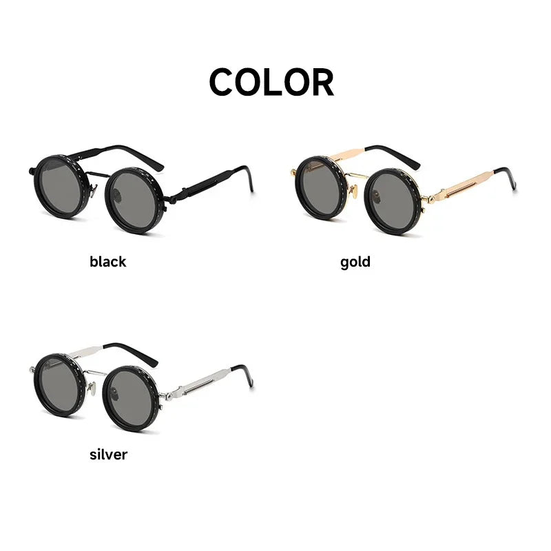 ND9 Polarized Round Sunglasses – Adjustable Dimming Retro Outdoor Shades