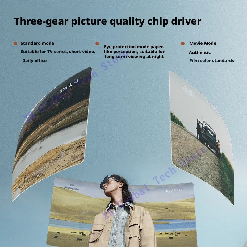 RayNeo Air 4 Pro smart AR glasses,Supports HDR10, 3840Hz, 4 speakers, 1200 nits,Micro-OLED dual-layer screen