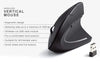 HOMEFISH Vertical Mouse Ergonomic 2.4GHz Wireless Optical Mice 3 Adjustable DPI 800/1200/1600 6 Buttons for Laptop PC Computer
