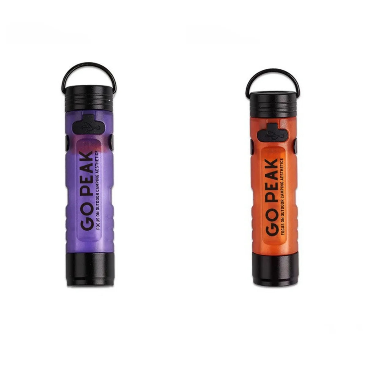 GOPEAK Mini LED Keychain Flashlight – USB Rechargeable Pocket Torch for Camping & Hiking