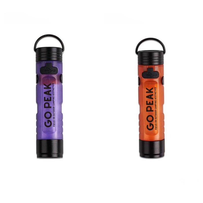 GOPEAK Mini LED Keychain Flashlight – USB Rechargeable Pocket Torch for Camping & Hiking