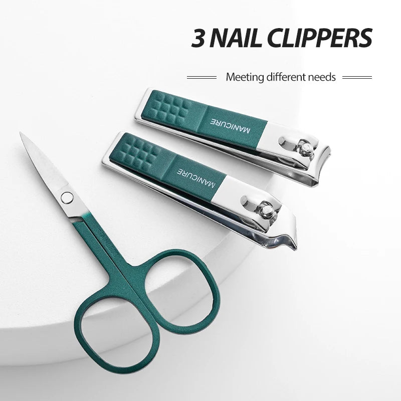 6-Piece Professional Manicure Set – Portable Nail Clipper & Grooming Kit