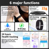LIGE Smart Health Bracelet – Heart Rate & Blood Pressure Fitness Tracker (Waterproof)