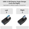 90° Angled USB 3.0 Adapter – Up/Down & Left/Right USB Extension Connector