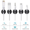 5/50Pcs Mini Cable Winder Organizer USB Charging Cable Clips Desk Tidy Organiser Wire Cord Holder Protectors In Home Office Car
