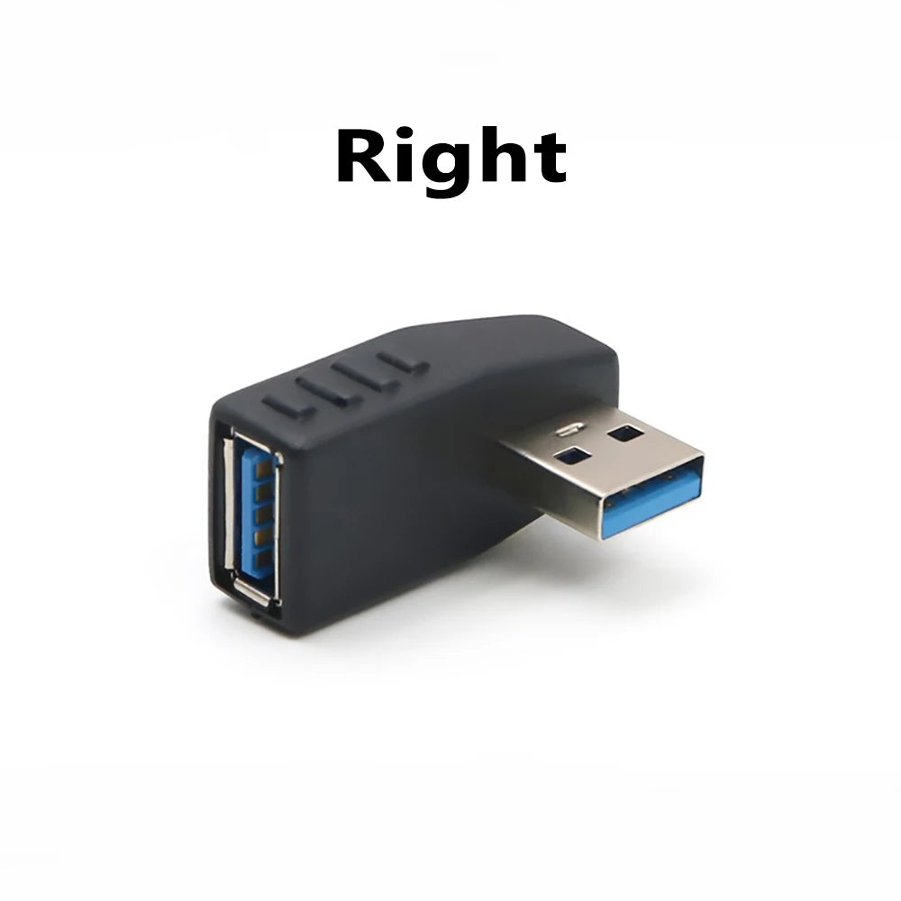 90° Angled USB 3.0 Adapter – Up/Down & Left/Right USB Extension Connector
