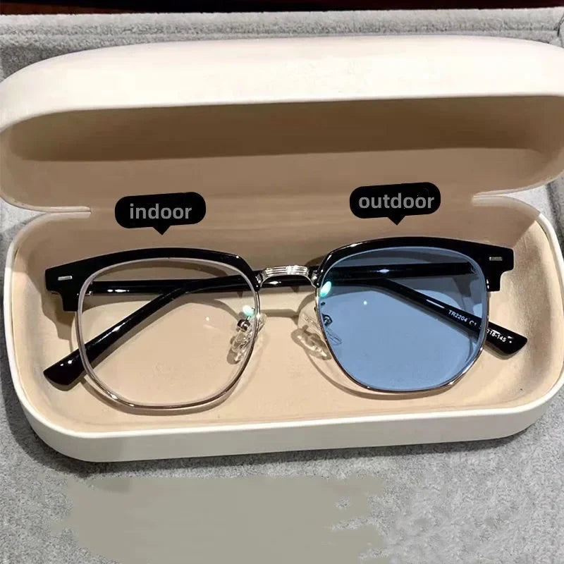 Photochromic Prescription Glasses – Vintage Transparent Computer Eyeglasses