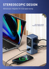 LDNIO Vertical Universal Socket Tower Power Strip Multi Outlets with 45W PD USB C Fast Charging Stations Extension Cable LED