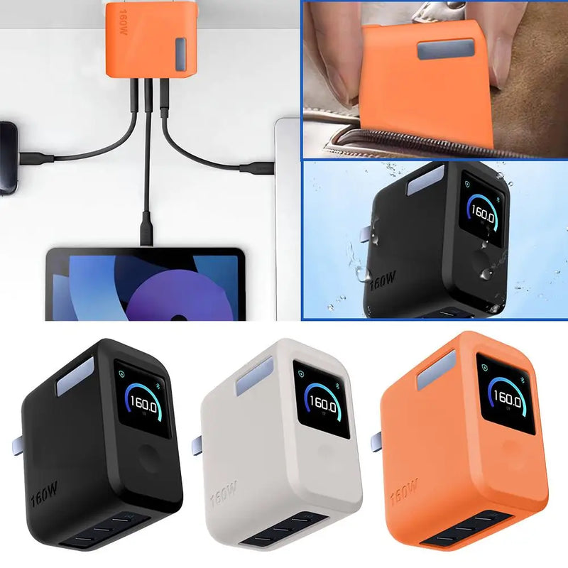 Silicone Protective Case for Anker Prime 160W GaN Charger – Shockproof Cover