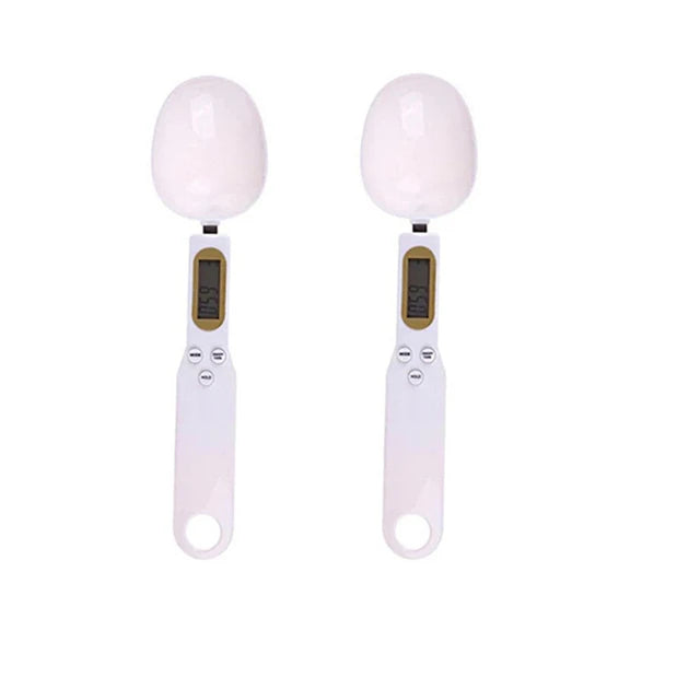 Digital Measuring Spoon Scale – LCD Kitchen Food Scale 0.1g-500g for Coffee, Flour & Spices