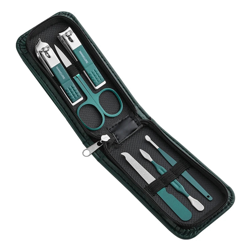 6-Piece Professional Manicure Set – Portable Nail Clipper & Grooming Kit