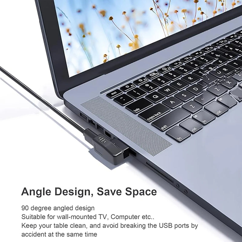 90° Angled USB 3.0 Adapter – Up/Down & Left/Right USB Extension Connector
